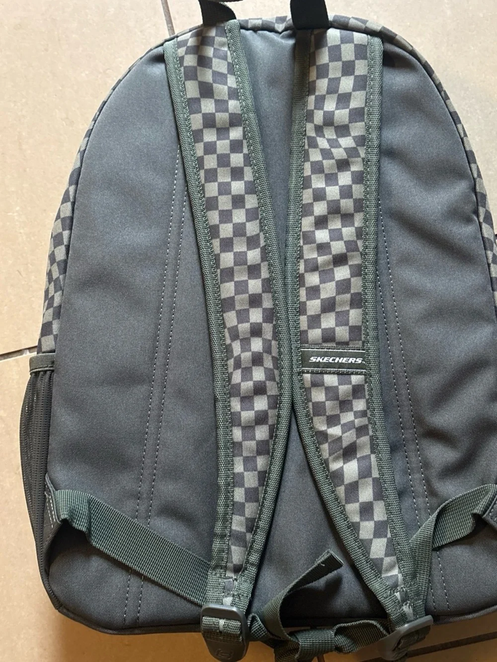 NWT Skechers Men's Checkerboard Backpack in Olive